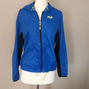 Fila blue jacket, windbreaker, jogging jacket